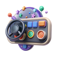 magnificent traditional Flying Car Dashboard Interface Isolated for Ui Design authentic png