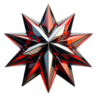 Starburst Red and Black Abstract Symbol png