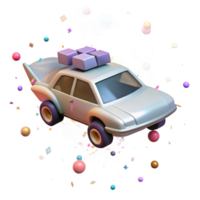 serene modern Flying Car in a Parking Space Isolated for Future Cityscapes high resolution png
