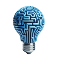 Abstract Maze Lightbulb for Innovation png