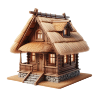 Rustic Log Cabin in Nature png