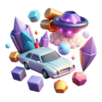 impressive modern Flying Car Assets for Game Development png
