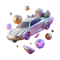 dramatic classic Flying Car Graphics for Automotive Projects genuine png