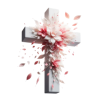 Shattered Cross Symbol with Broken png