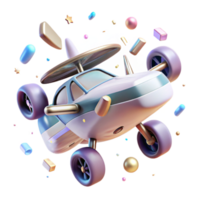 beautiful abstract Flying Car Propeller System Cutout for Aviation Illustrations genuine png