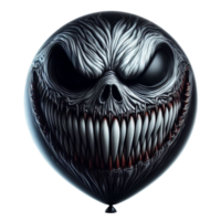 Scary Black Grinning Balloon png