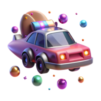 stunning rustic Flying Car with Navigation Lights Cutout for Night Scenes detailed png