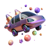magnificent classic Flying Car with Vertical Takeoff Isolated for Urban Mobility premium png