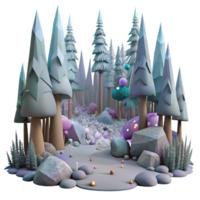dramatic traditional Foggy Forest Panorama Isolated for Widescreen Projects professional png