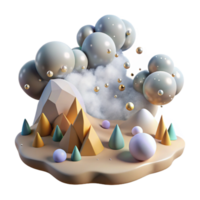 stunning vintage Fog Rolling Over Hills Cutout for Atmospheric Projects high resolution png