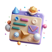vibrant artistic Footer Ui Design with Contact Info Isolated for Website Development professional png
