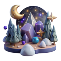 magnificent traditional Forest Night Sky Stars Transparent for Astronomy Projects authentic png