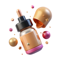 beautiful classic Foundation Bottle Dropper Cutout for Makeup Tutorials high resolution png