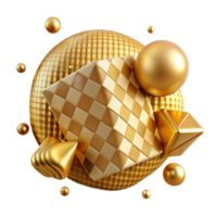 magnificent vintage Gold Texture Gingham Pattern Isolated Rustic exclusive png