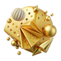 magnificent modern Gold Texture Polka Dot Pattern Transparent Retro authentic png