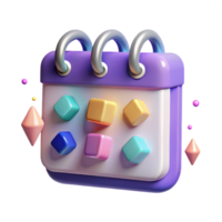 extraordinary modern Gradient Calendar Icon Cutout for Scheduling and Events genuine png
