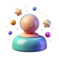 beautiful rustic Gradient User Avatar Isolated for Social Media Platforms authentic png