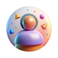 wonderful rustic Gradient User Avatar Isolated for Social Media Platforms detailed png