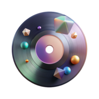 beautiful vintage Gradient Vinyl Record Design Cutout for Modern Projects genuine png