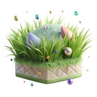 elegant artistic Grass Border Transparent Cutout for Web Design png