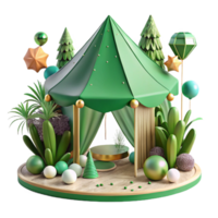 beautiful vintage Green Canopy Summer Vibes Cutout high resolution png
