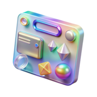 magnificent artistic Holographic User Interface Element Transparent for Ar Design exclusive png
