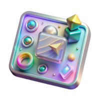 impressive vintage Holographic Interface Cutout with Touch Controls for Tech Design premium png