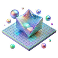impressive rustic Holographic Projection Grid Cutout with 3d Data for Tech Visualization genuine png