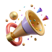 wonderful classic Horn Blower Noisemaker Party Favor Transparent authentic png