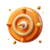 wonderful traditional Hud Target Element Orange Isolated for Gaming Ui original png