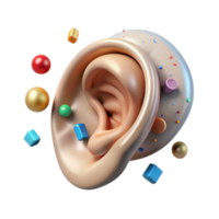 impressive classic Human Ear Outer Middle Inner Transparent for Audiology Charts high resolution png