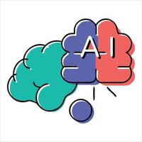 Ai and human brain vector