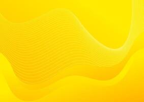 abstract yellow wave background with wavy lines vector