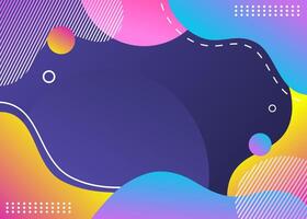 abstract background with colorful shapes and lines vector