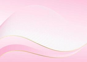 abstract gradient pink background with curve lines vector