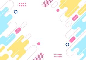 Geometric background, pastel colors, flat design style. vector