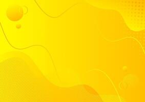 abstract yellow background with dots and bubbles vector