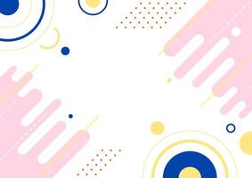 abstract background with circles and shapes vector