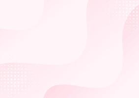 abstract gradient pink wave background with white dots vector