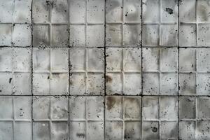 A close up of a wall with many squares photo