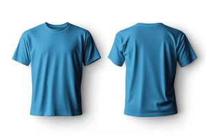 Blue t - shirt mockup template photo