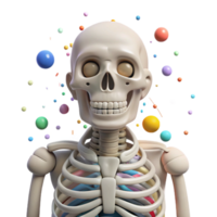 stunning contemporary Human Skeleton Anatomy Front View Cutout for Medical Studies high resolution png