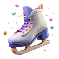 stunning minimalist Ice Skate Icon Isolated for Skating Rink Graphics high resolution png