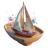 stunning vintage Impressionist Sailboat at Sunset Cutout for Nautical Projects high quality png