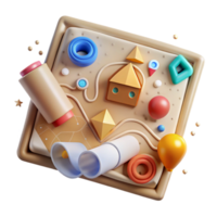 stunning artistic Map Navigation Interface Design Transparent for Ui Mockups professional png
