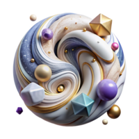 serene abstract Marble Texture Abstract Swirls Pattern Cutout professional png
