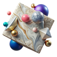 beautiful artistic Marble Texture Photorealistic Cutout for Print png
