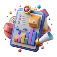 serene rustic Marketing Campaign Performance Report Cutout for Results Analysis detailed png