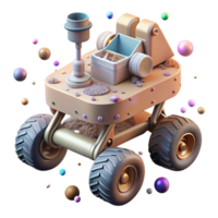 vibrant modern Mars Rover Exploration Vehicle Isolated for Science Projects exclusive png