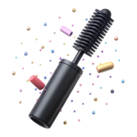 stunning rustic Mascara Wand Black Strokes Transparent for Lash Extension Ads png